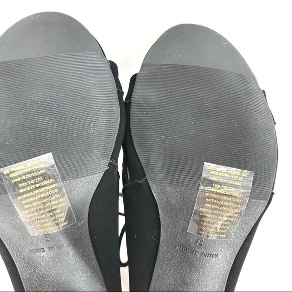 NWOT Vision Walk by Avon Black Lace Up Heels - Picture 9 of 12